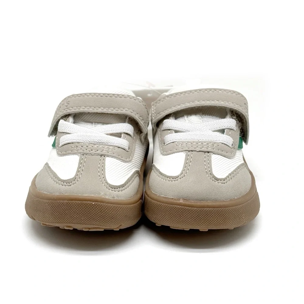 Carter's Every Step Cairo BP Toddler Casual Sneakers White Khaki Size 3.5